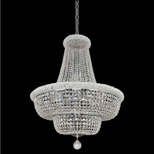 Allegri Napoli 21 Light 34" Wide Empire Chandelier with Crystal Accents