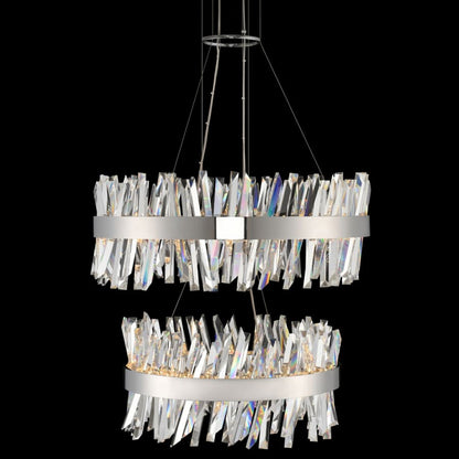 Allegri Glacier 4 Light 32" Wide LED Ring Chandelier