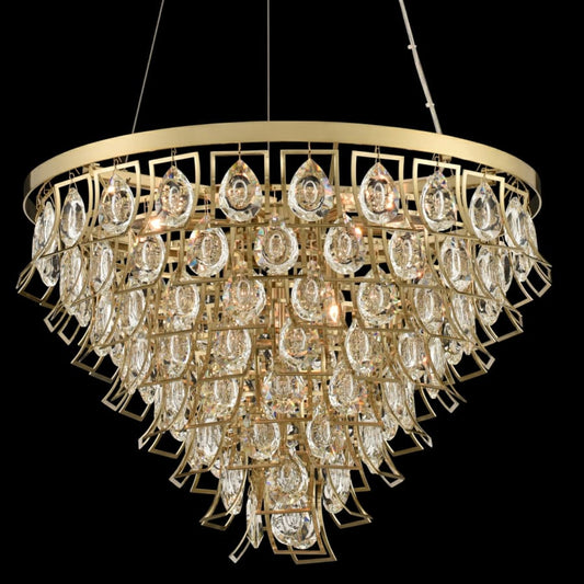 Allegri Carmella 27" Wide Waterfall Chandelier with Firenze Crystal