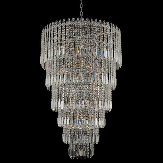 Allegri Pandoro 33" Wide 6 Tier Waterfall Chandelier with Firenze Crystal