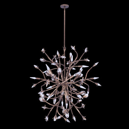 Allegri Fiore 16 Light 34" Wide Crystal Abstract Chandelier