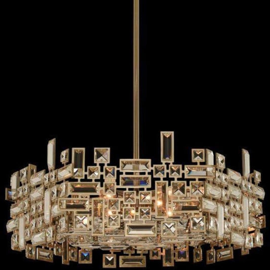 Allegri Vermeer 6 Light 24" Wide Crystal Pendant