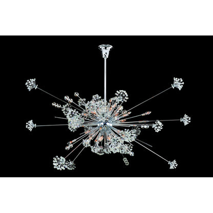 Allegri Constellation 46 Light 60" Wide Crystal Sputnik Chandelier