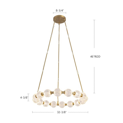 Alora Lighting Marni 33" Wide LED Ring Chandelier