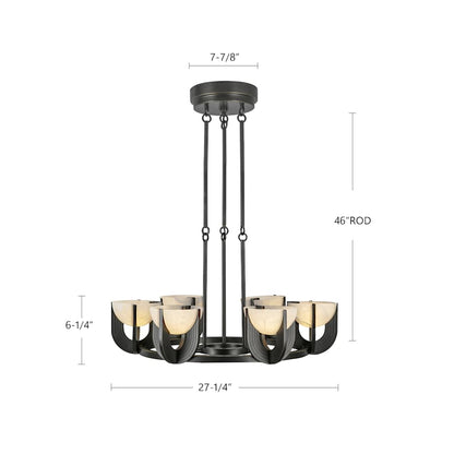 Alora Lighting Colette 28" Wide LED Ring Chandelier