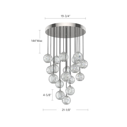 Alora Lighting Marni 21" Wide LED Multi Light Pendant