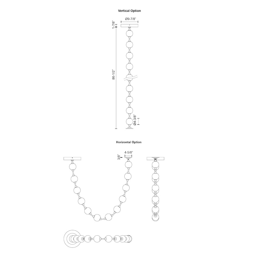 Alora Lighting Marni 7-ft Wide 3000K LED Linear Pendant