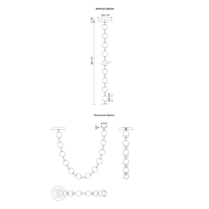 Alora Lighting Marni 7-ft Wide 3000K LED Linear Pendant
