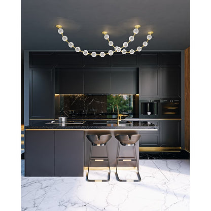 Alora Lighting Marni 86" Wide 3000K LED Linear Pendant