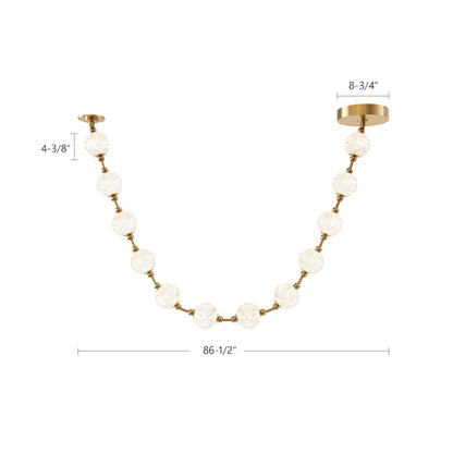 Alora Lighting Marni 86" Wide 3000K LED Linear Pendant
