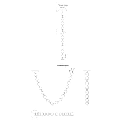 Alora Lighting Marni 9-1/2-ft Wide 3000K LED Linear Pendant