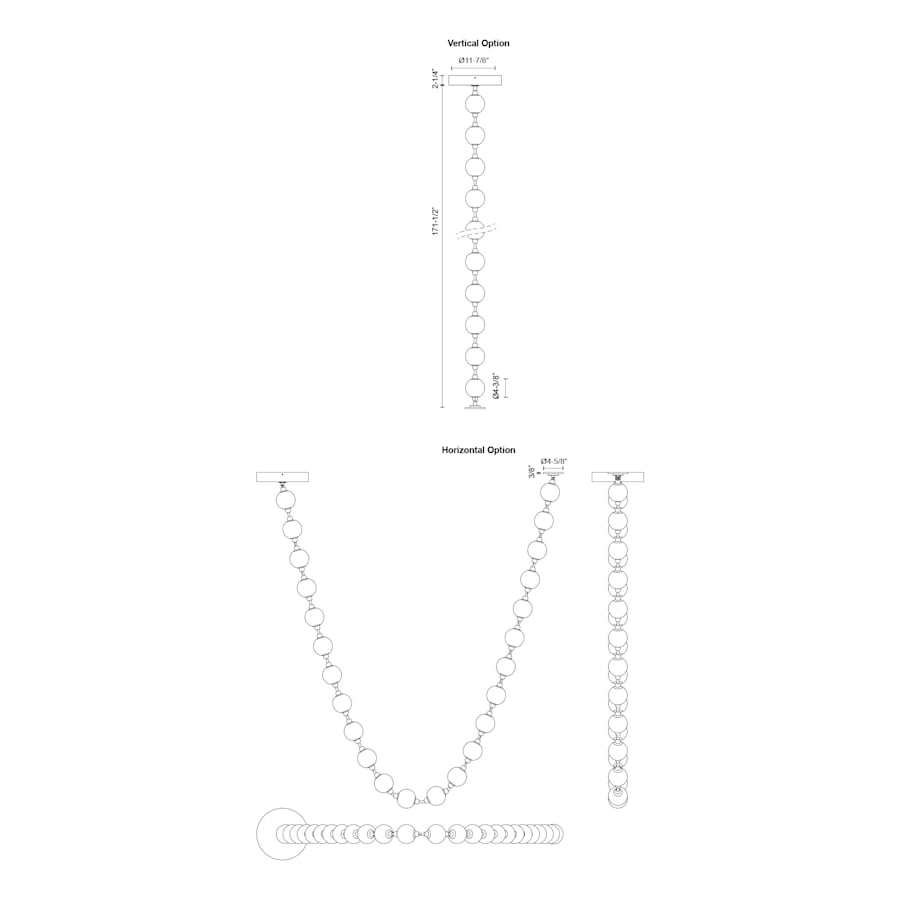 Alora Lighting Marni 14-ft Wide 3000K LED Linear Pendant