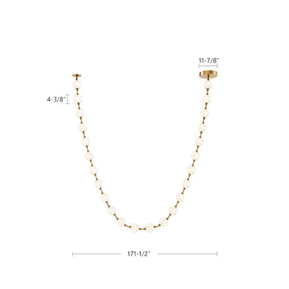 Alora Lighting Marni 14-ft Wide 3000K LED Linear Pendant with Remote Driver