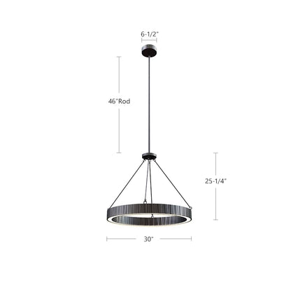 Alora Lighting Kensington 30" Wide LED Ring Chandelier