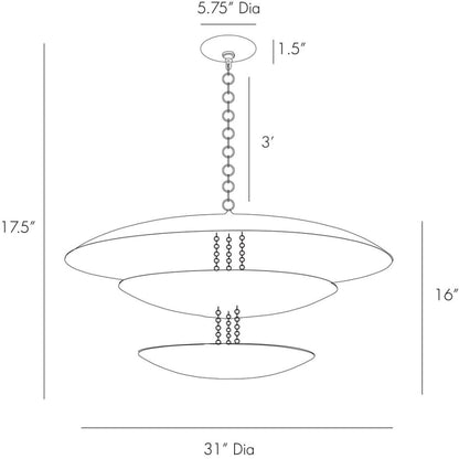 Arteriors Florko 31" Chandelier