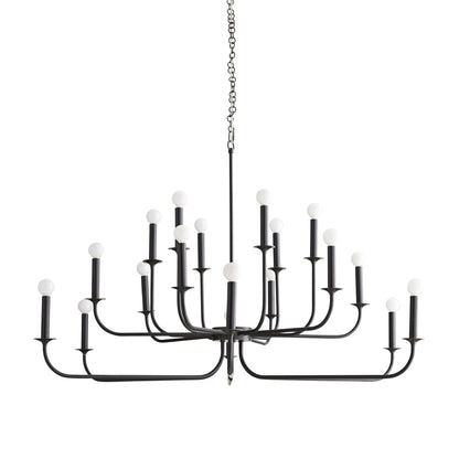 Arteriors Breck 18 Light 48" Wide Taper Candle Chandelier