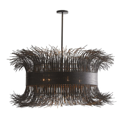 Arteriors Filamento 6 Light 42" Wide Abstract Drum Chandelier