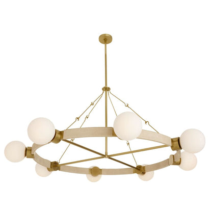 Arteriors Liberty Chandelier 8 Light 56" Wide Ring Chandelier