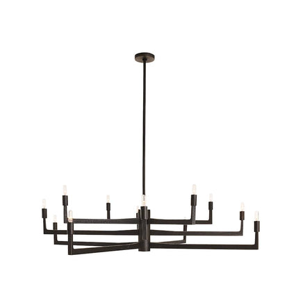 Arteriors Griff Large Chandelier 12 Light 56" Wide Taper Candle Style Chandelier