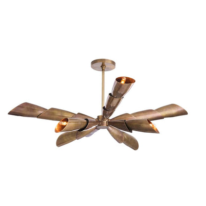 Arteriors Morgan Flush Mount 8 Light 44" Wide Abstract Chandelier