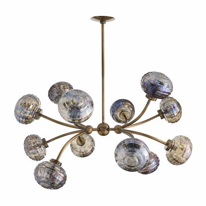 Arteriors Merrick Chandelier 12 Light 39" Wide Abstract Sputnik Chandelier