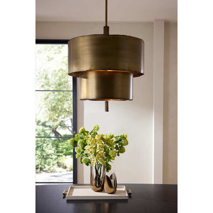 Arteriors Leonardo Chandelier 4 Light 28" Wide Drum Chandelier