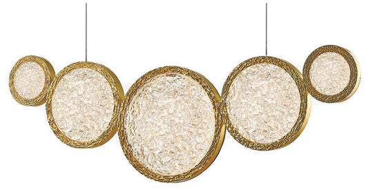 Avenue Lighting Bottega Collection  Hanging Chandelier Polished Brass