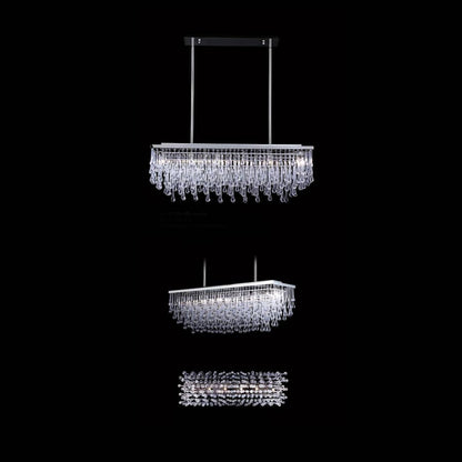 Avenue Lighting Hollywood Blvd. 6 Light 38" Wide Linear Chandelier