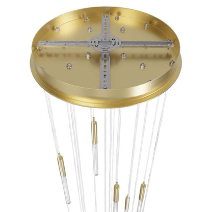 Avenue Lighting Main St. 21 Light 22" Wide LED Multi Light Pendant with Snow Glass Shades