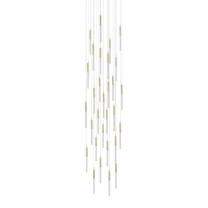 Avenue Lighting Main St. 31 Light 30" Wide LED Multi Light Pendant with Boa Glass Shades