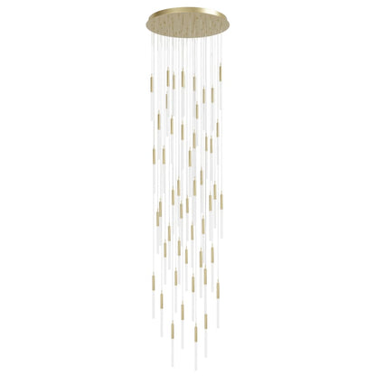 Avenue Lighting Main St. 51 Light 37" Wide LED Multi Light Pendant with Frosted Glass Shades