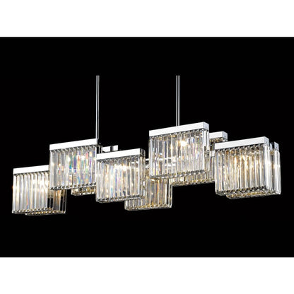 Avenue Lighting Broadway 10 Light 57" Wide Linear Chandelier