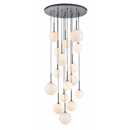 Avenue Lighting Delilah 16 Light 34" Wide Multi Light Pendant with Glass Shades