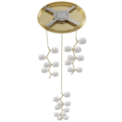Avenue Lighting Hampton 24 Light 26" Wide Abstract Multi Light Pendant with Hand-Blown Glass Shades