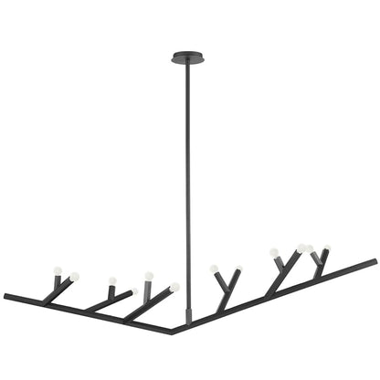 Avenue Lighting The Oaks 12 Light 71" Wide Abstract Chandelier