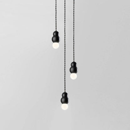 Ball Series Pendant Light 3heads Dia 3.14″ x H 5.03″ / Dia 8cm x H 12.8cm / Black / Hanging Cable Pendant light