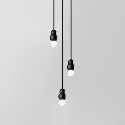 Ball Series Pendant Light 3heads Dia 3.14″ x H 5.03″ / Dia 8cm x H 12.8cm / Black / Suspension Rod Pendant light