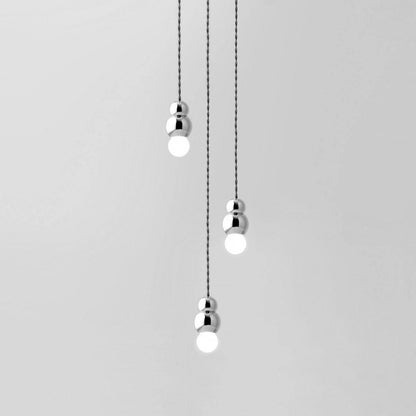 Ball Series Pendant Light 3heads Dia 3.14″ x H 5.03″ / Dia 8cm x H 12.8cm / Chrome / Hanging Cable Pendant light