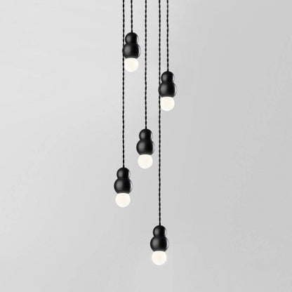 Ball Series Pendant Light 5heads Dia 3.14″ x H 5.03″ / Dia 8cm x H 12.8cm / Black / Hanging Cable Pendant light