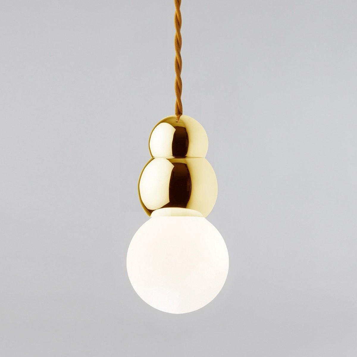 Ball Series Pendant Light Dia 3.9″ x H 6.81″ / Dia 10cm x H 17.3cm / Gold / Hanging Cable Pendant light