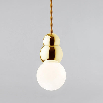 Ball Series Pendant Light Dia 3.9″ x H 6.81″ / Dia 10cm x H 17.3cm / Gold / Hanging Cable Pendant light