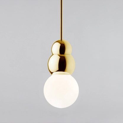 Ball Series Pendant Light Dia 3.9″ x H 6.81″ / Dia 10cm x H 17.3cm / Gold / Suspension Rod Pendant light