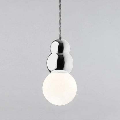 Ball Series Pendant Light Dia 3.9″ x H 6.81″ / Dia 10cm x H 17.3cm / Chrome / Hanging Cable Pendant light