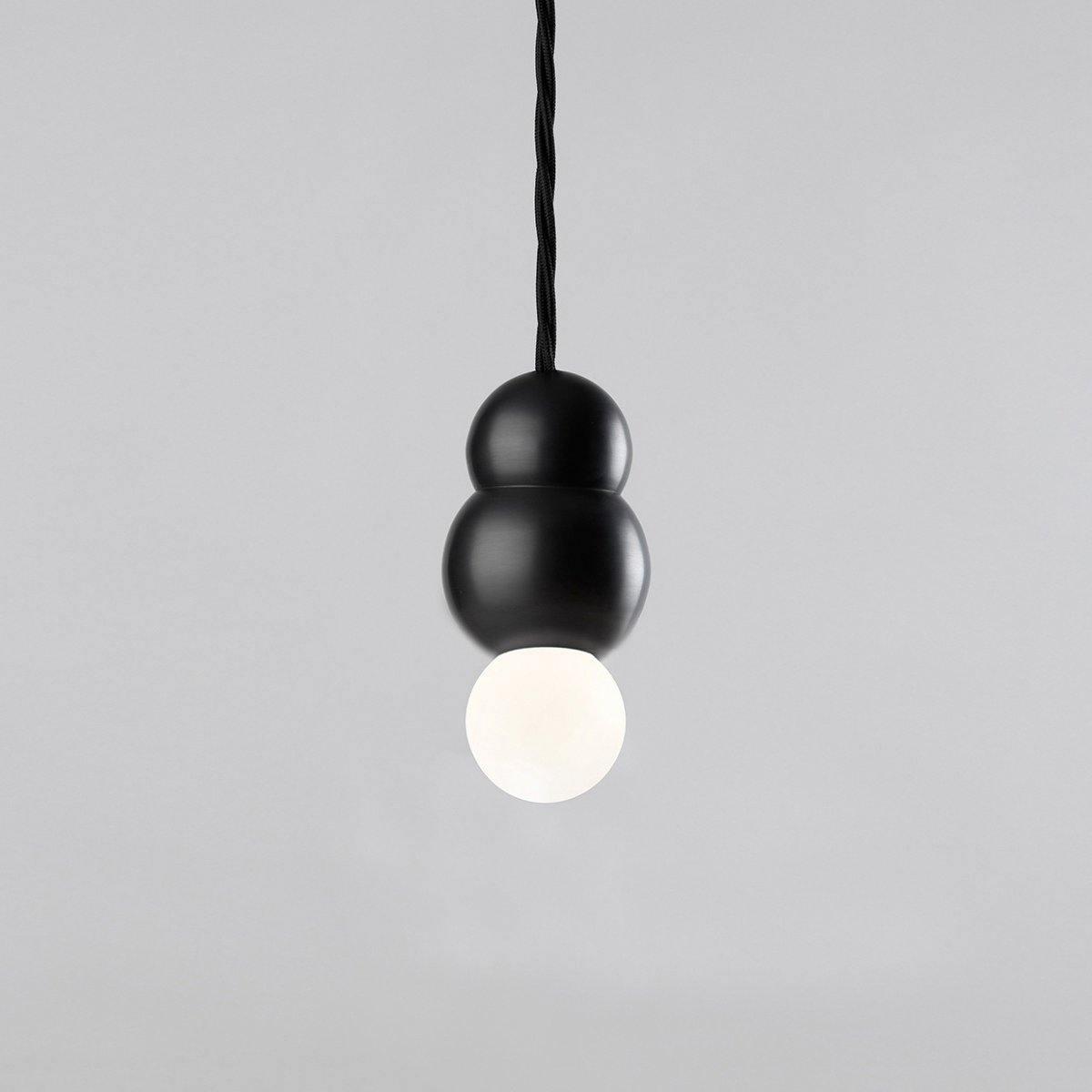 Ball Series Pendant Light Dia 3.14″ x H 5.03″ / Dia 8cm x H 12.8cm / Black / Hanging Cable Pendant light