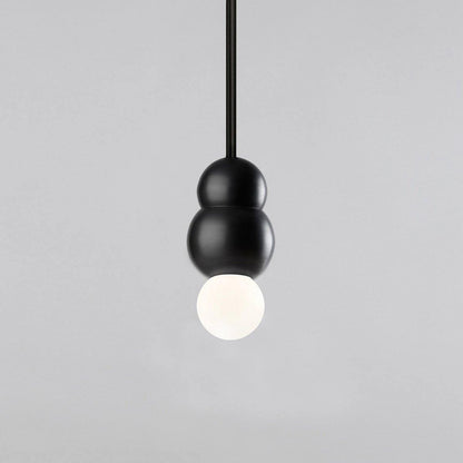 Ball Series Pendant Light Dia 3.14″ x H 5.03″ / Dia 8cm x H 12.8cm / Black / Suspension Rod Pendant light