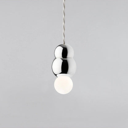 Ball Series Pendant Light Dia 3.14″ x H 5.03″ / Dia 8cm x H 12.8cm / Chrome / Hanging Cable Pendant light