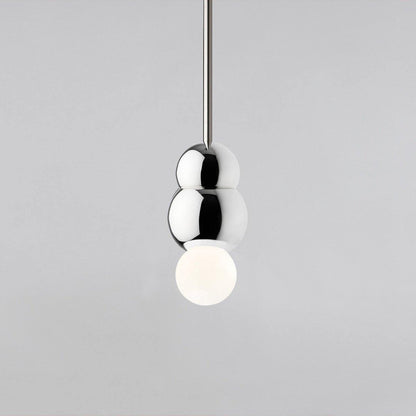 Ball Series Pendant Light Dia 3.14″ x H 5.03″ / Dia 8cm x H 12.8cm / Chrome / Suspension Rod Pendant light
