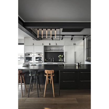 Buster + Punch Caged 5 Light 44" Wide Linear Chandelier