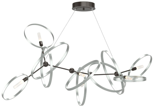 Celesse 32"W Vintage Platinum Accented Oil Rubbed Bronze Standard Pend