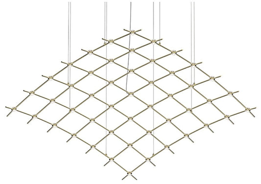 Constellation Aquarius Major Chandelier - Brass - Clear Faceted Lens